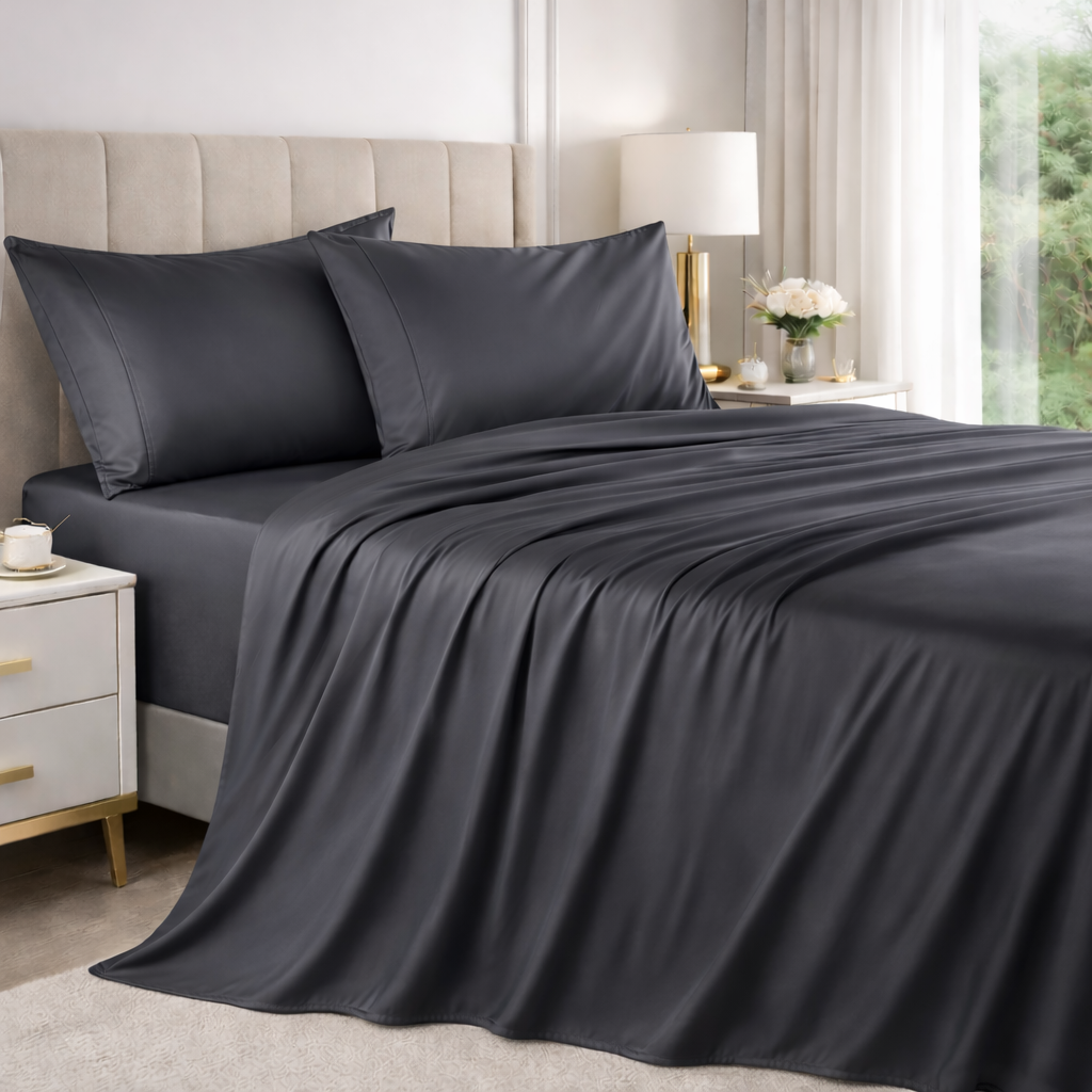 PeaceofCloud™ Bamboo Sheet Set - Breathable & Deep Pocket Fit (16")