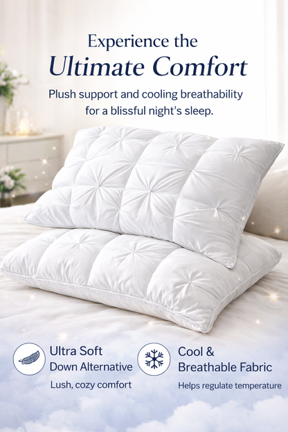 PeaceofCloud™ Hotel-Grade Neck Comfort Cozy Pillow (19"x29")